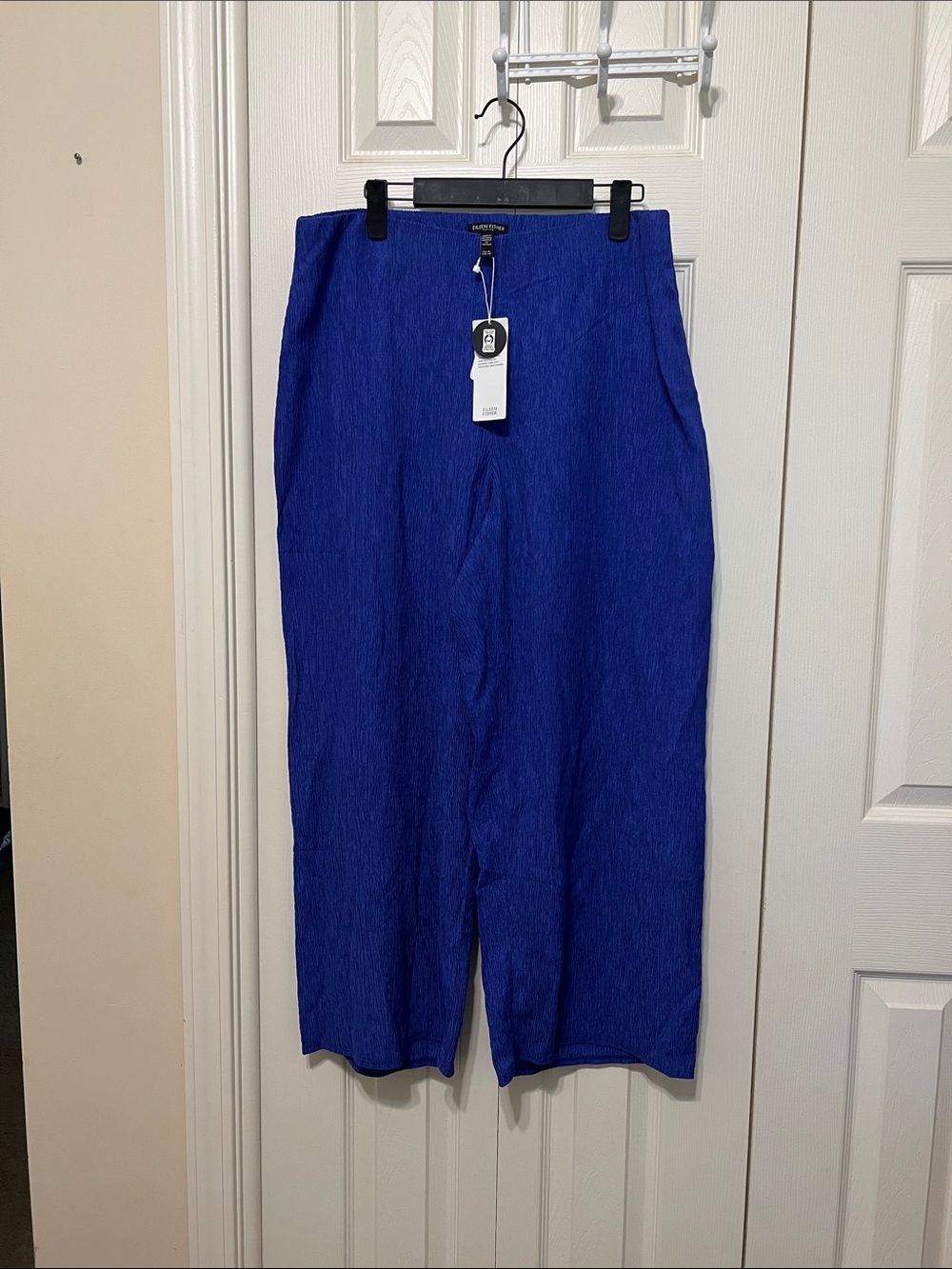 Eileen FisherCobalt Blue High-Waist Wide Leg Pants